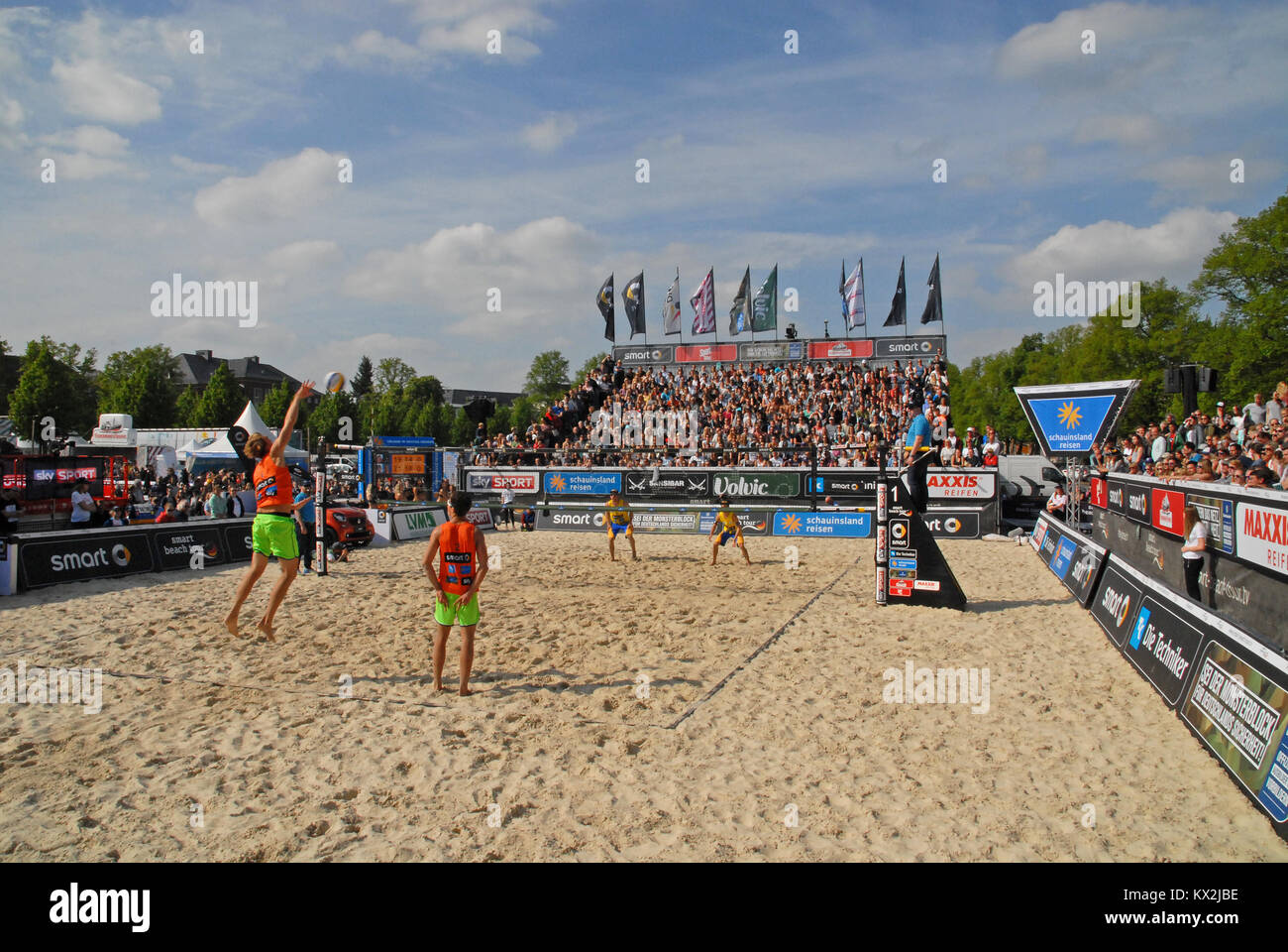 Münster, Deutschland - 6. Mai 2017: Smart Beach Tour Event Stockfoto