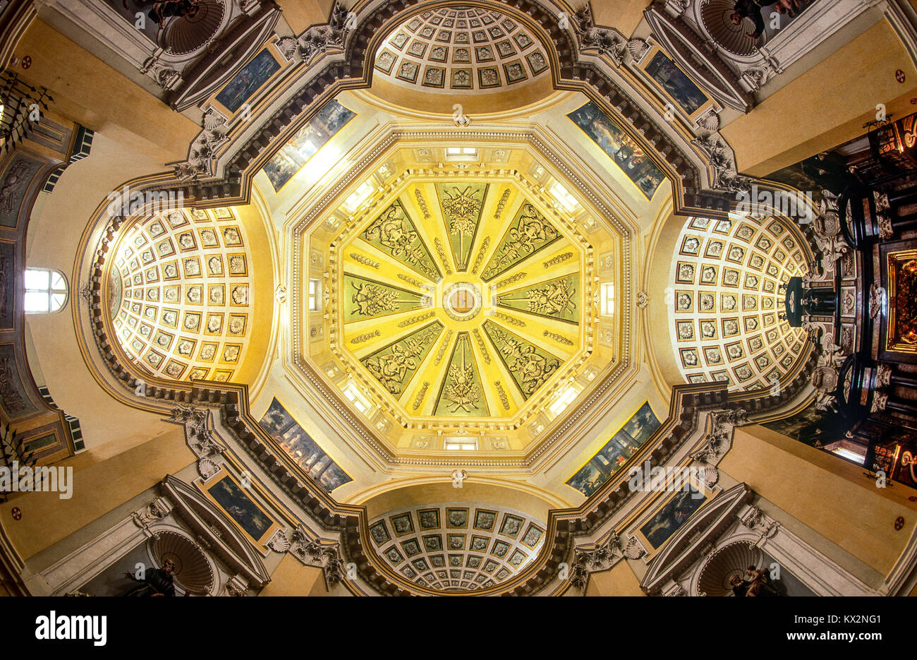 Italien Piemont Turin Kirche Santa Maria del Monte - Monte dei Cappuccini, Kuppel Stockfoto