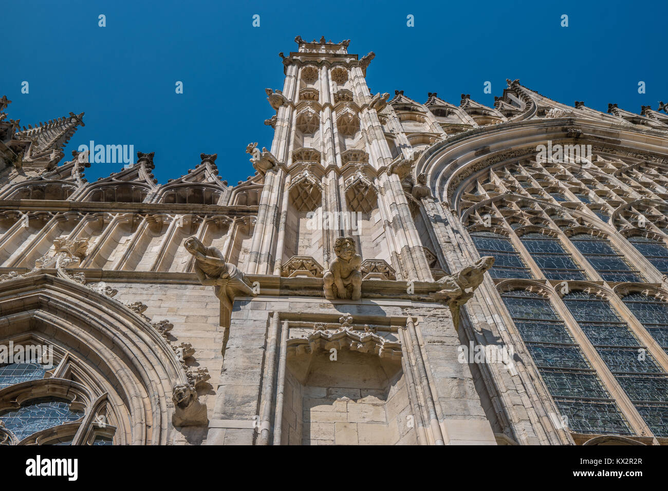 Fassade Münster von York, York, Yorkshire, UK. Stockfoto