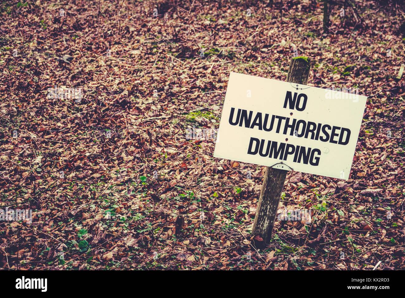 Zeichen mit Leerzeichen: kein Dumping Kopieren Stockfoto