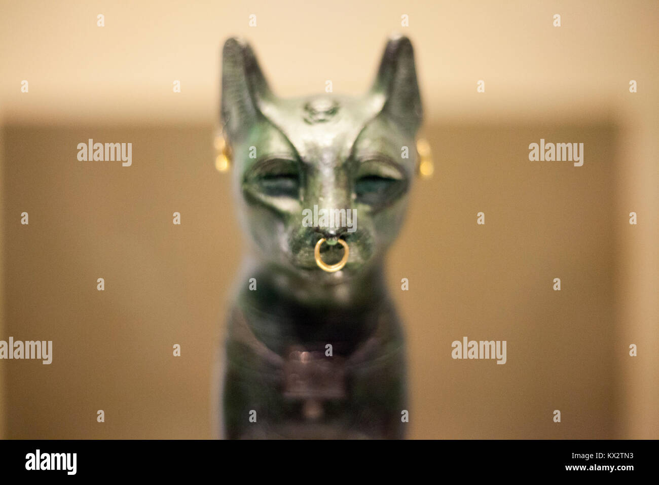 Ägyptische Katze" bastet Bastet" war die Göttin des Feuers, Katzen, der zu Hause oder schwangere Frauen Stockfoto