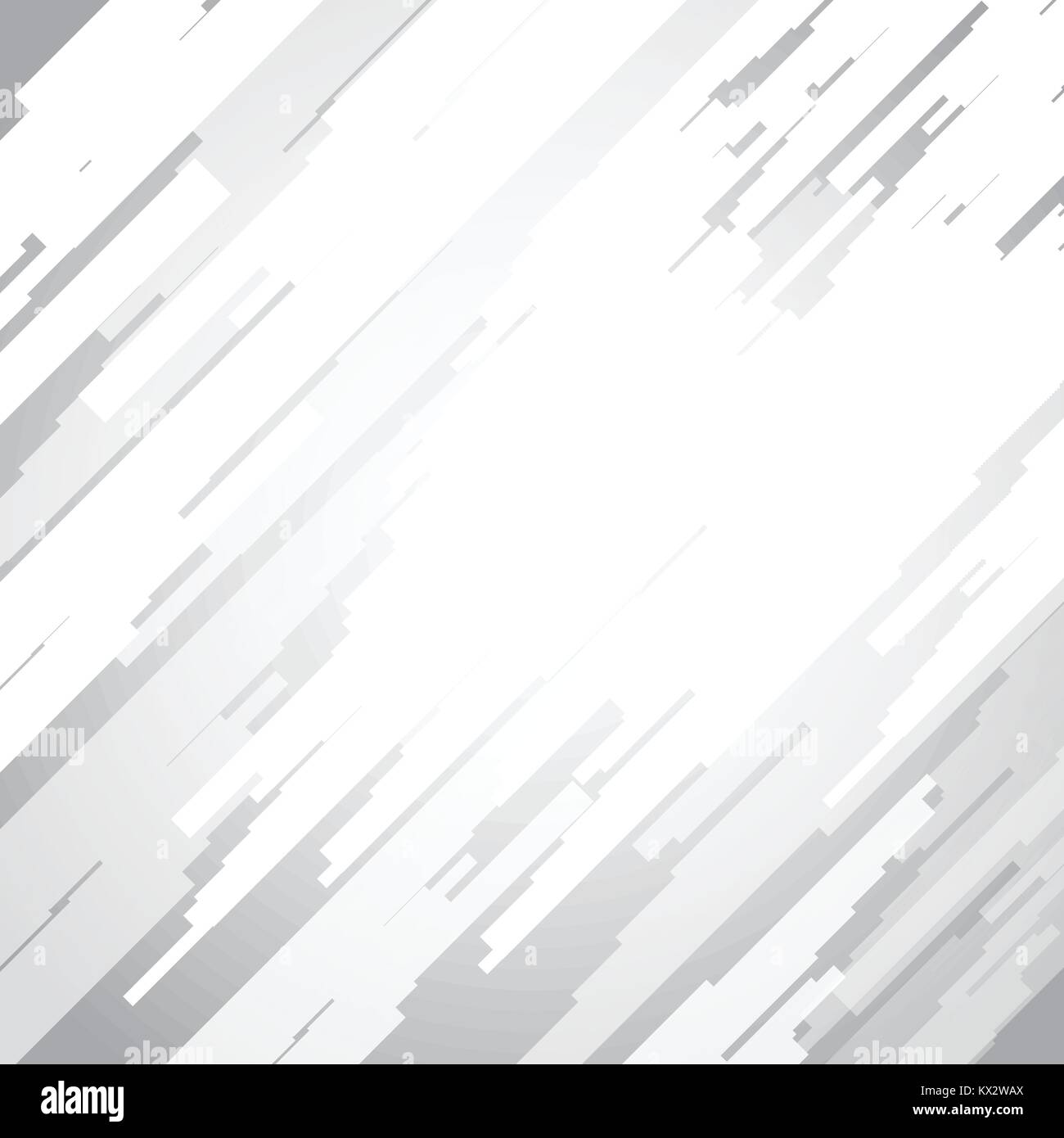 Digitale geometrische Linien schwarz und weiß überschneiden sich abstrakt vector Hintergrund hell und Transparenz. Stock Vektor