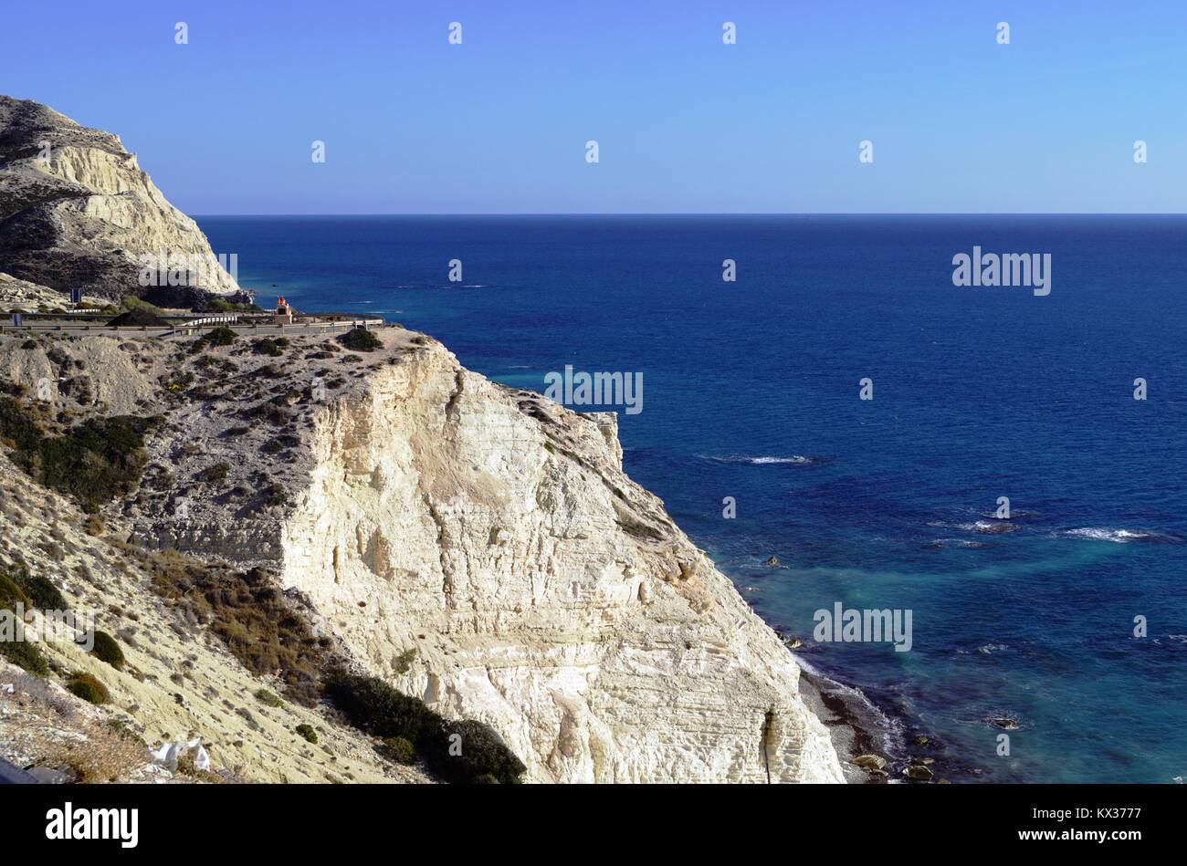 Aphrodites Felsen, in der Nähe von Paphos, Zypern Stockfoto