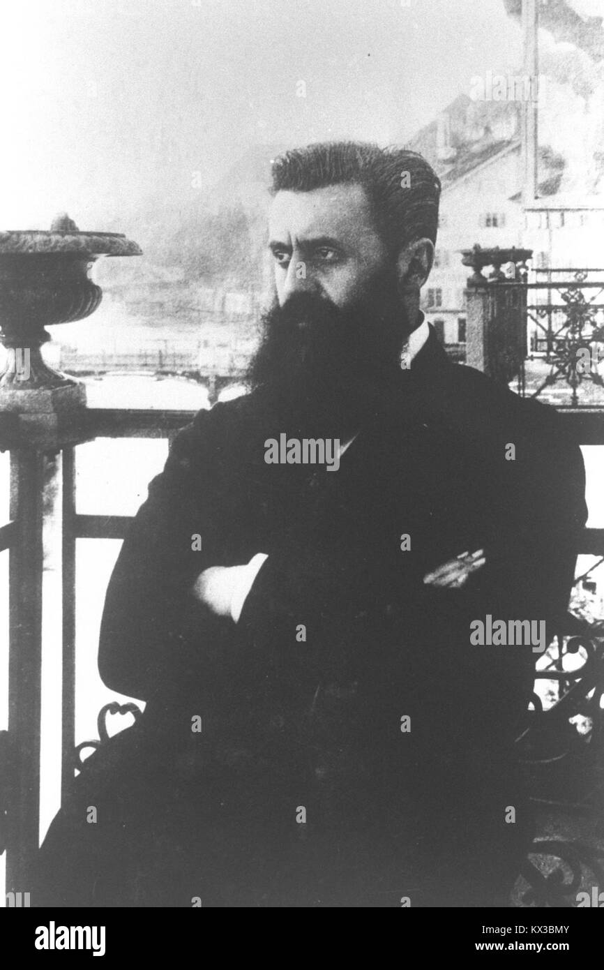 DR. THEODOR HERZL. חוזה המדינה, בנימין זאב הרצל. Stockfoto