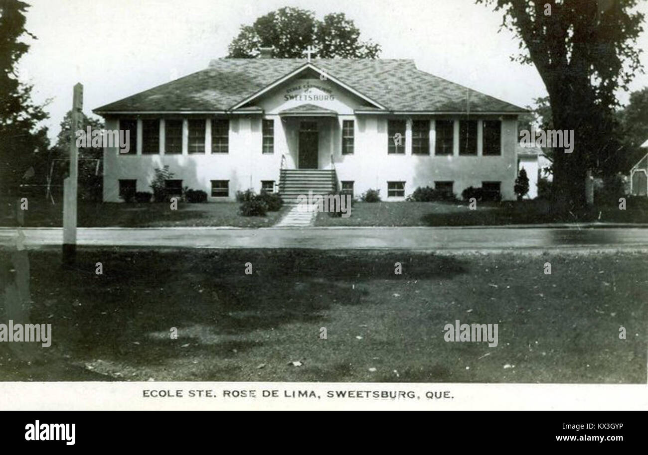 École Ste Rose de Lima, 1940 Stockfoto