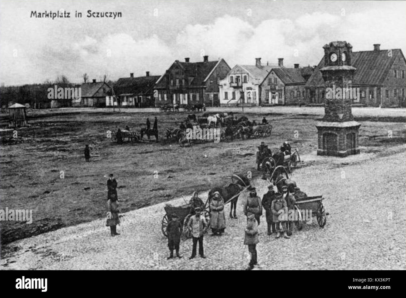 Ščučyn, Rynak. Шчучын, Рынак (XX) Stockfoto