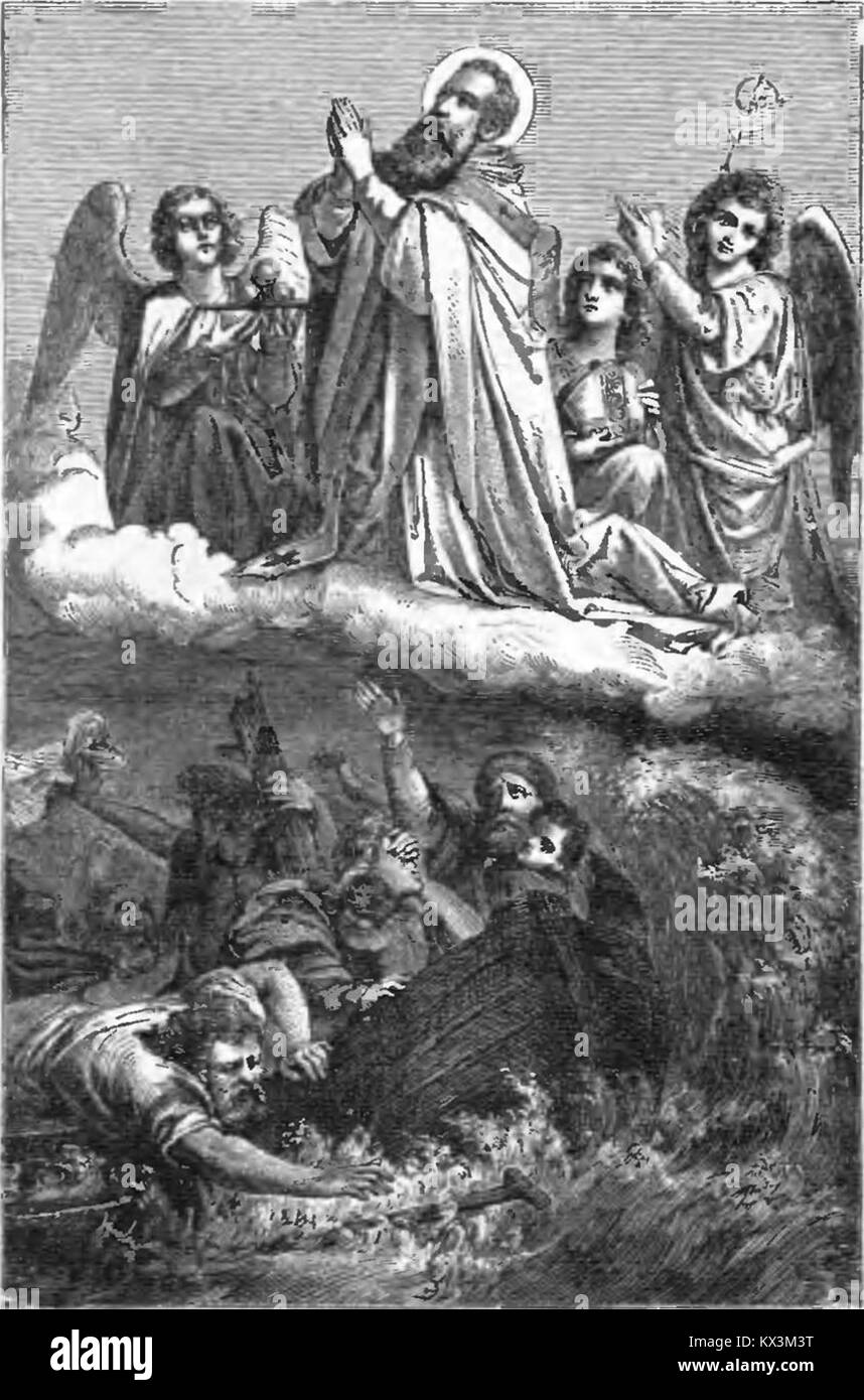 Ein Buch über das tägliche Leben katholischer Heiliger, einschließlich Gebeten und Reflexionen, bietet Einblick in liturgische Praktiken und christliche Beobachtungen. Stockfoto