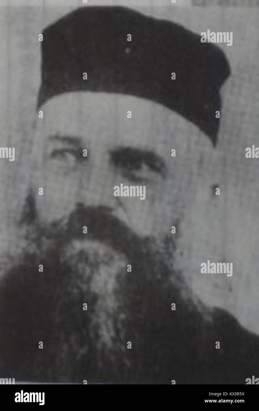 Vater Hong, eine religiöse Figur, wahrscheinlich katholischer Geistlicher, dokumentiert in historischen und kirchlichen Aufzeichnungen. Stockfoto