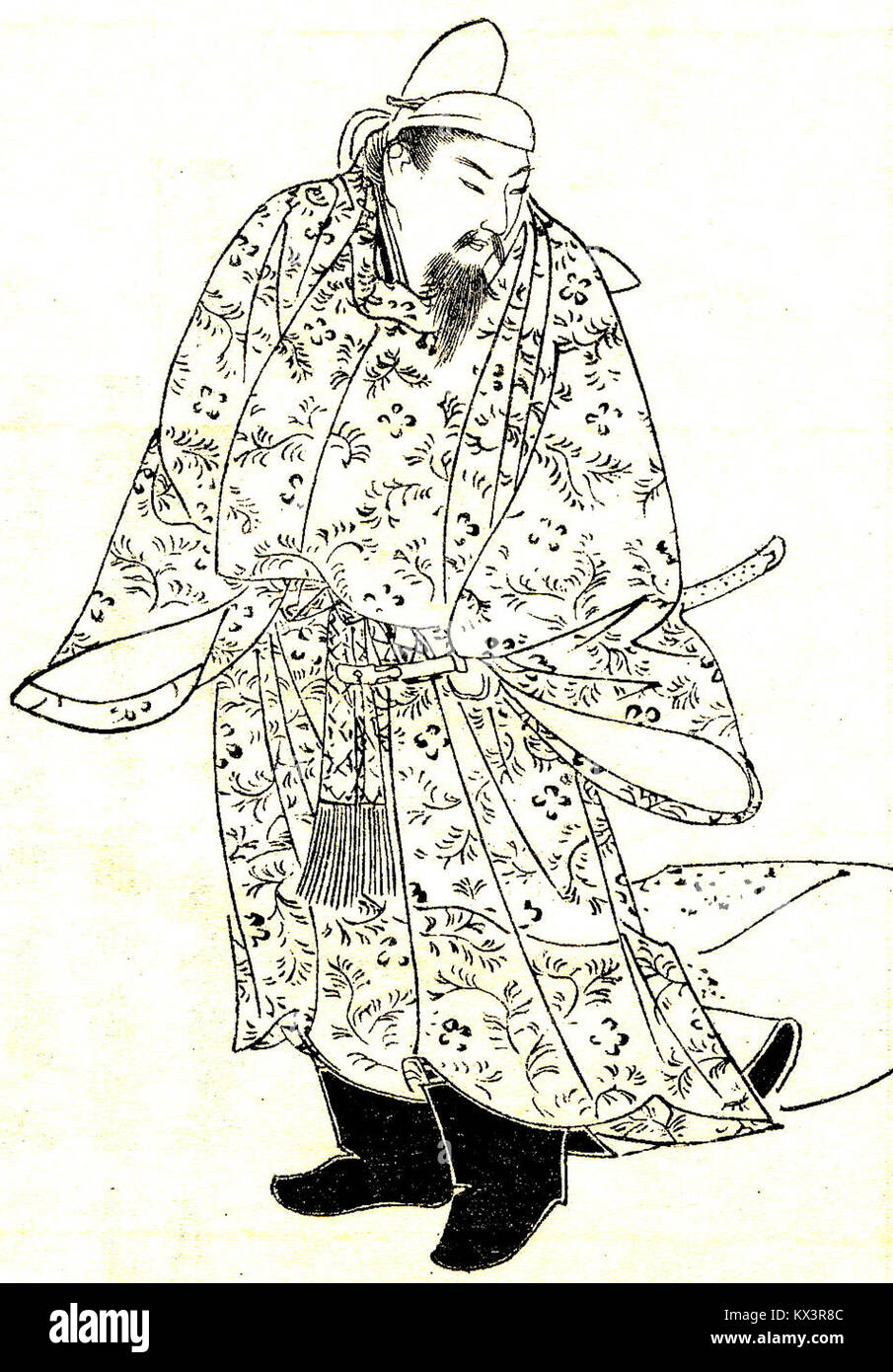 Der Name „Yuan Chang“ (源常 oder Gen Jo) wird ohne weiteren Kontext aufgezeichnet; dieser Eintrag bezieht sich wahrscheinlich auf eine historische Person, aber das Archiv enthält keine Details für eine vollständige Beschreibung. Stockfoto