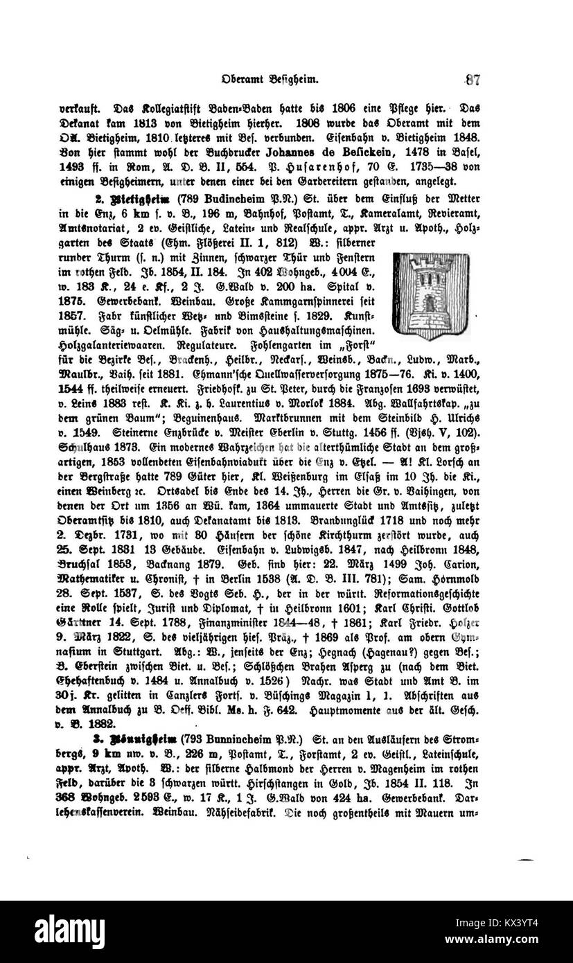 Dieser Eintrag „das Königreich Württemberg III 087“ bezieht sich auf ein historisches Dokument, das sich auf das Königreich Württemberg konzentriert und die königliche Geschichte, politische Struktur und Regierungsführung während seiner Existenz detailliert beschreibt. Stockfoto