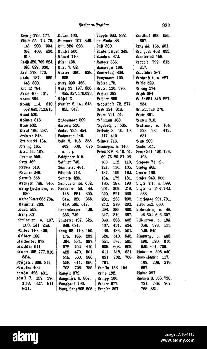 Eine Seite aus dem Regierungsblatt für das Königreich Württemberg von 1906, auf der offizielle Dekrete und Verwaltungserklärungen im Königreich Württemberg aufgeführt sind. Stockfoto