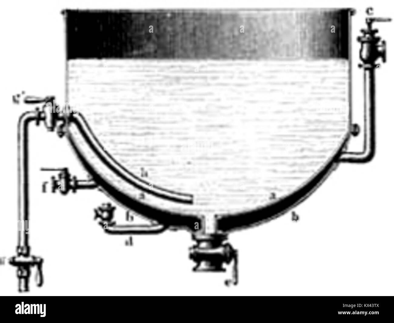 Diese Illustration aus der Meyers-Enzyklopädie zeigt einen Defekator, der die menschliche Anatomie und biologische Funktion in einem medizinischen oder wissenschaftlichen Kontext darstellt Stockfoto