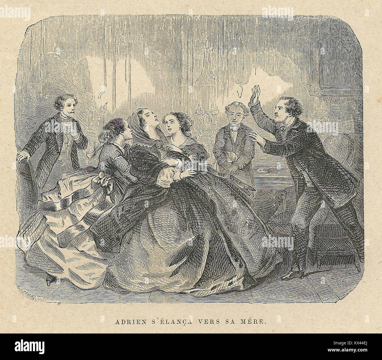 Delphine Gays „La Joie fait peur“ erforscht die emotionale Intensität von Angst und Freude, betont die komplexe Beziehung zwischen diesen gegensätzlichen Gefühlen und fängt die Spannungen zwischen ihnen ein. Stockfoto