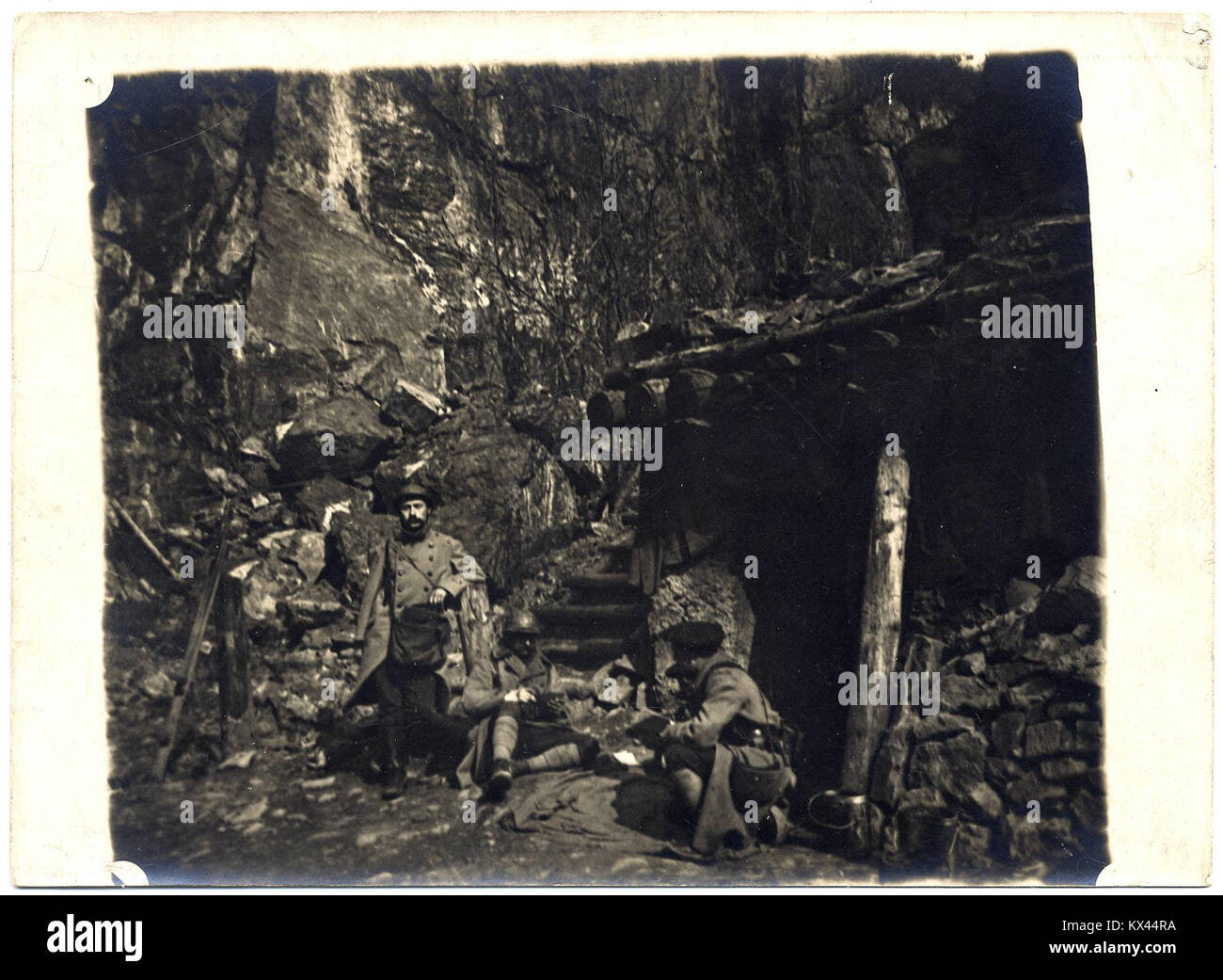 (Soldats français)-Fonds Berthelé - 49 Fi 1763 Stockfoto