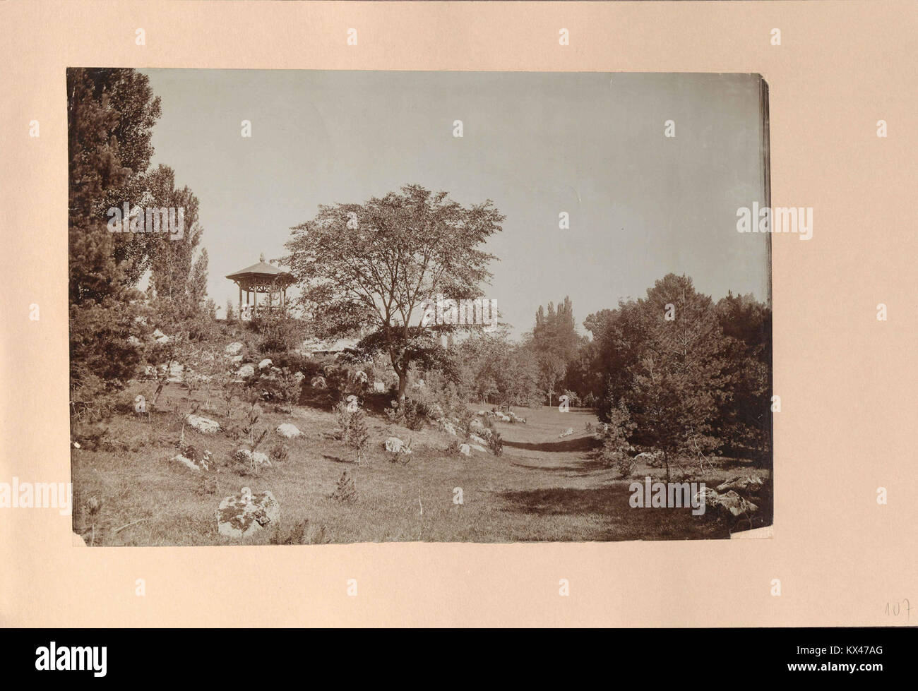 Deszk, Nógrád Megye. Ein gerliczy - kastély között készült parkja, 1895-1899. - Fortepan 83304 Stockfoto