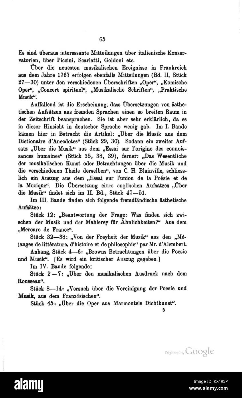 „Die Anfänge des musikalischen Journalismus“ erforscht die frühe Geschichte des Musikjournalismus und untersucht, wie sich Musikkritik und Berichterstattung entwickelt haben. Diese Arbeit hebt das Wachstum der Musik als Thema des öffentlichen Diskurses hervor. Stockfoto