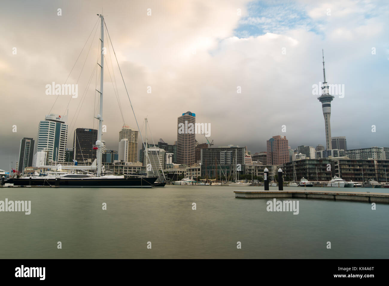 Tag Skyline von Auckland. Neuseeland Stockfoto