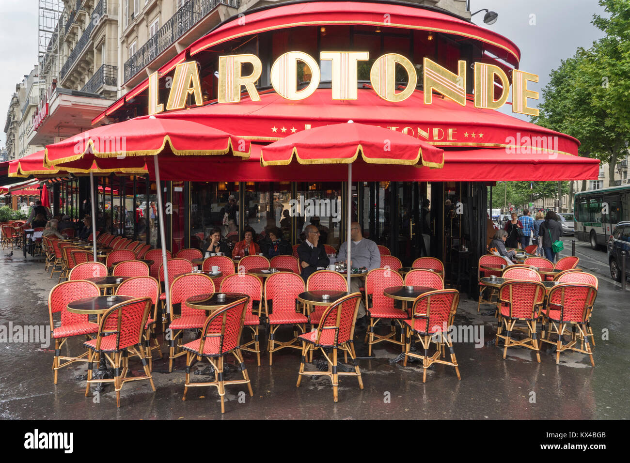 Frankreich, Paris (75), La Rotonde cafe in Montparnasse Stockfoto