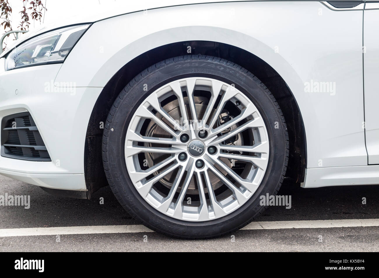 Hongkong, China, 23. Mai 2017: Audi A5 Sportback 2017 Rad am 23. Mai 2017 in Hongkong. Stockfoto