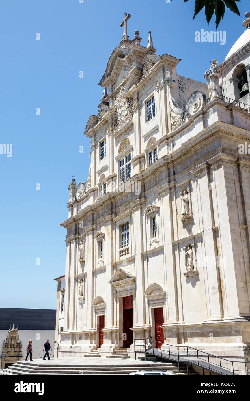 Coimbra Portugal, Universität von Coimbra, Universidade de Coimbra, Neue Kathedrale, SE Nova, Außenfassade, Fassade, Barock, Architektur, Kirche, Hispanic, immi Stockfoto