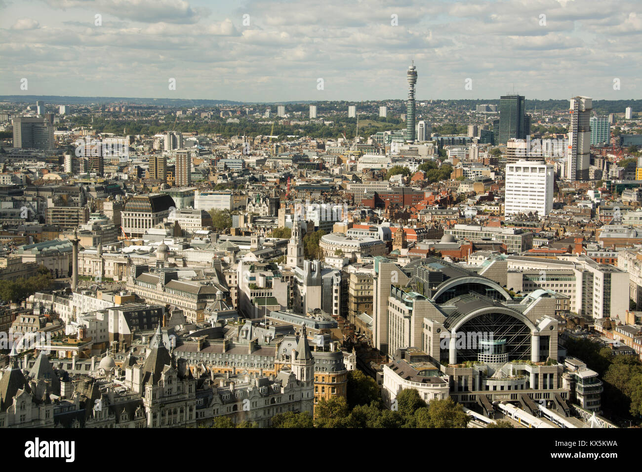 London von oben Stockfoto