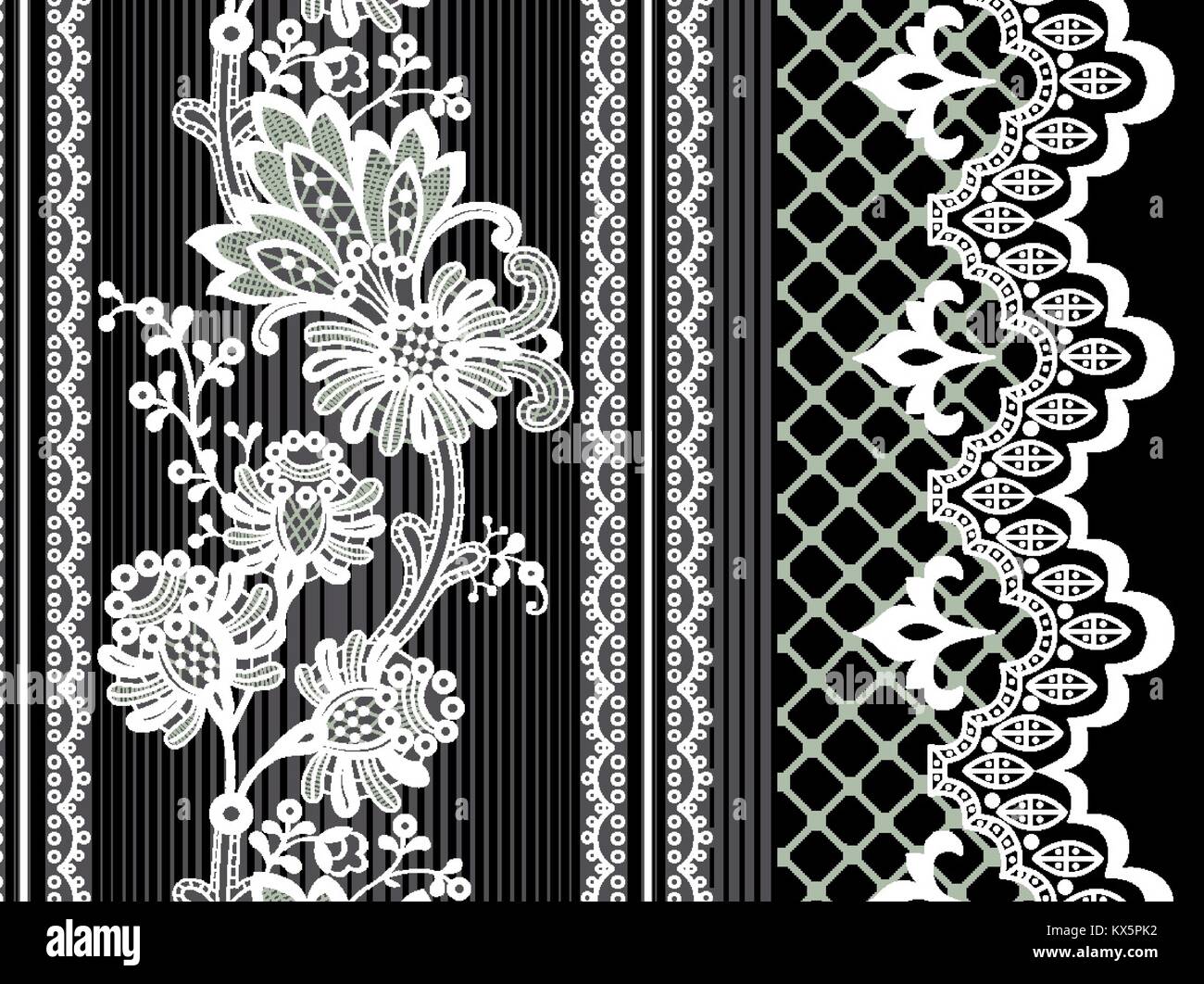 Vector Illustration Muster Kunst Zeichnung Blume Blätter Blumen Zeichnung Design art Stock Vektor