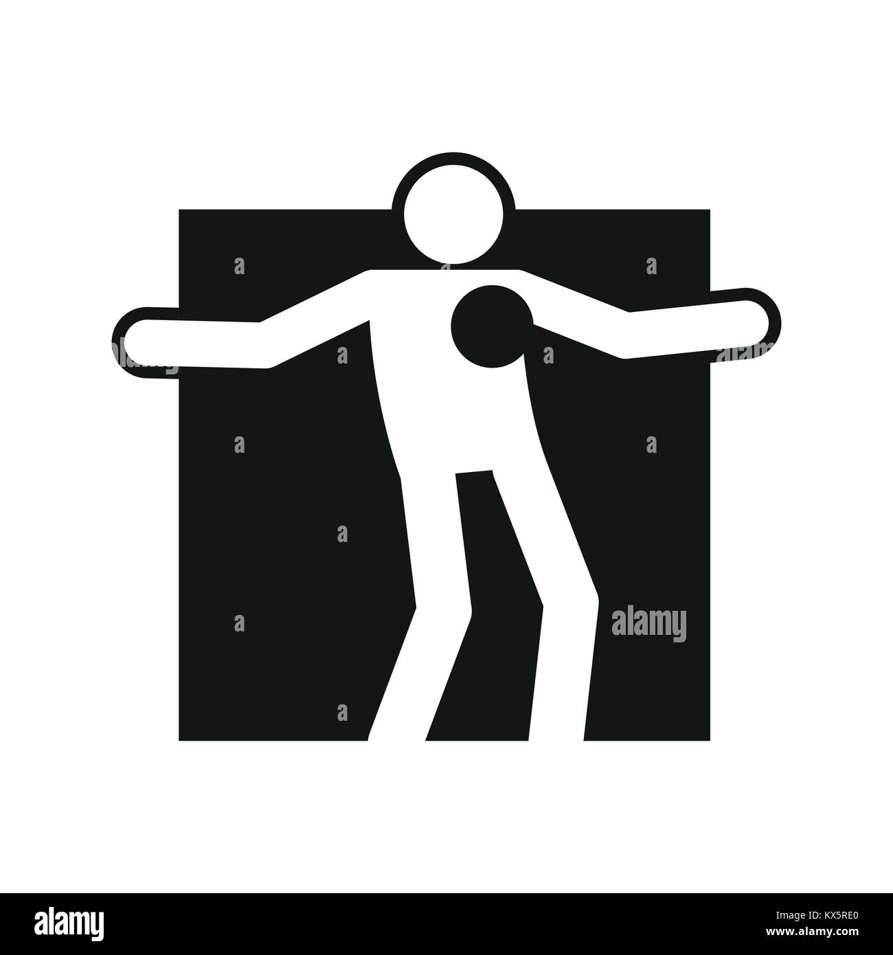 Platz Block Freestyle Fußball Fußball Sport Übersicht Abbildung Symbol Vektor Illustration Graphic Design Stock Vektor