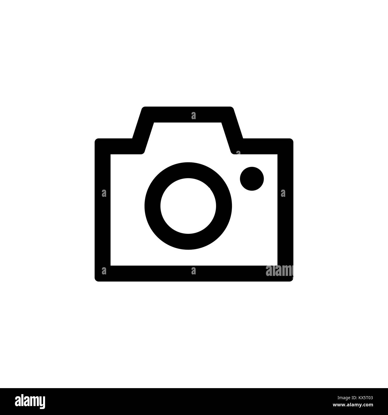Kamera Symbol für einfache Flat Style ui Design. Stock Vektor