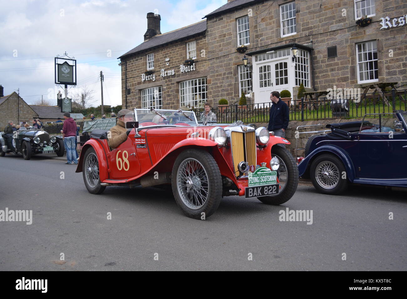 1936 MG TA Sport, Chatton, Northumberland Stockfoto