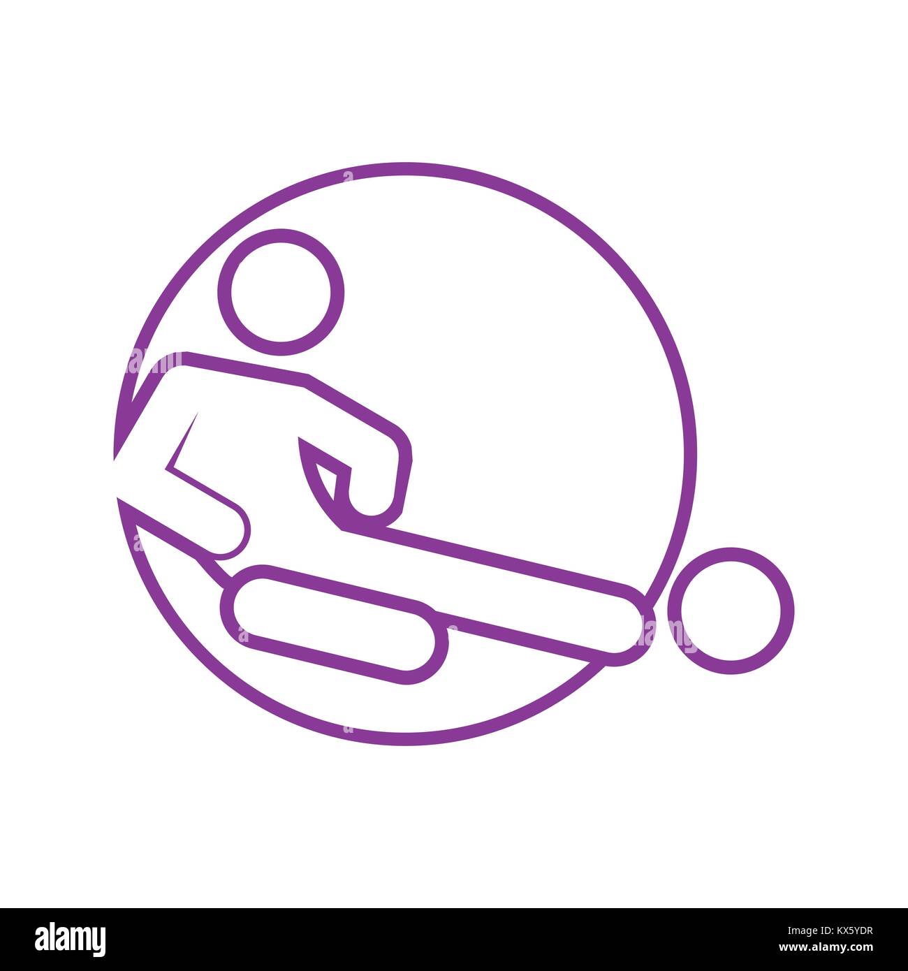 Kreis Form Schiebetüren Packen Sie Fußball Fußball-Sport Überblick Abbildung Symbol Vektor Illustration Graphic Design Stock Vektor