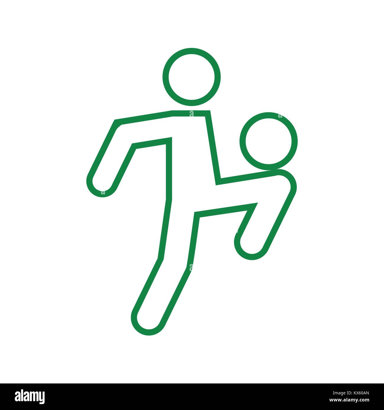 Fußball Fußball Jonglieren Sport Überblick Abbildung Symbol Vektor Illustration Graphic Design Stock Vektor