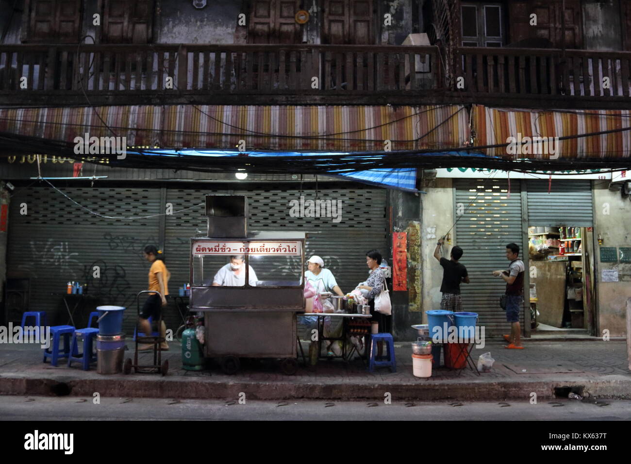 Informelle Wirtschaft runde Chinatown, Bangkok, Thailand Stockfoto