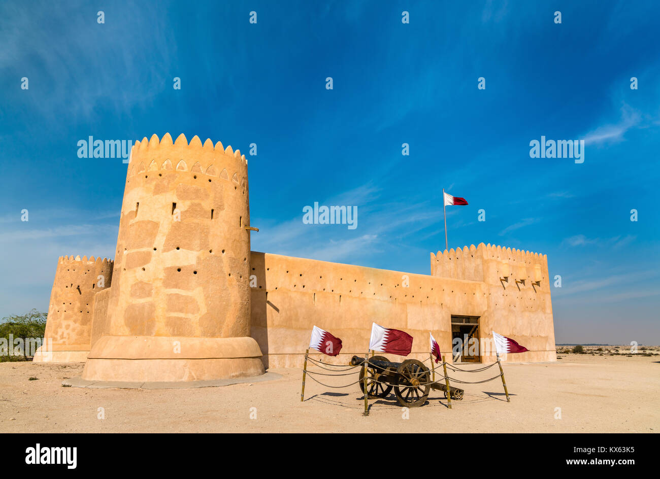 Al Zubara Fort in Katar, Naher Osten Stockfoto