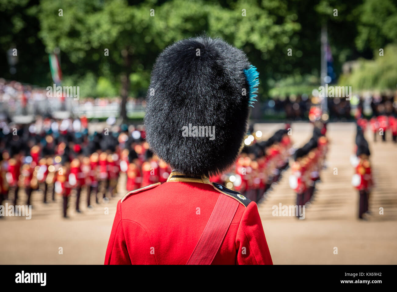 Die Farbe Proben 2017 Horse Guards Parade in London Stockfoto