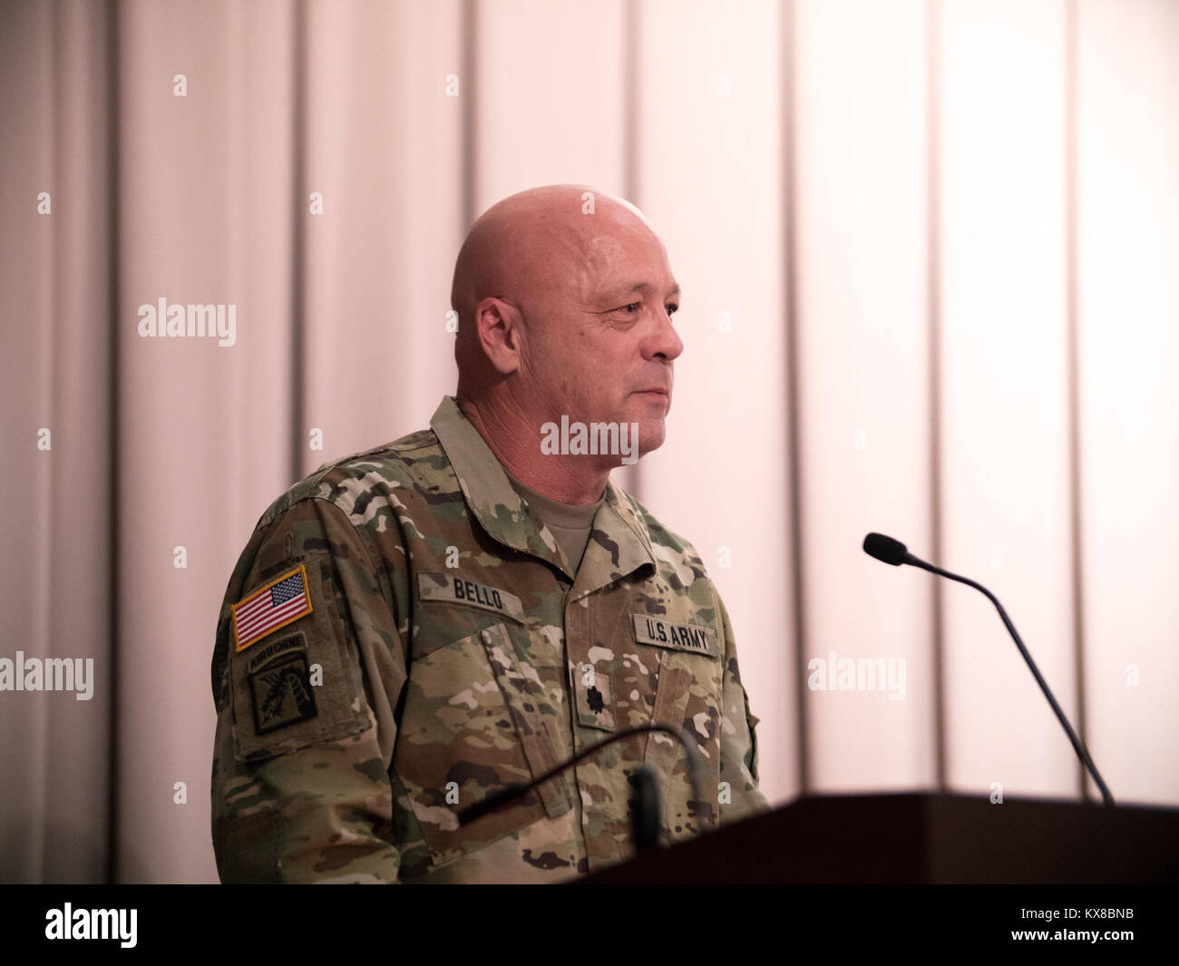 Der 85 zivilen Unterstützung Team führte eine Änderung des Befehls Zeremonie an der Draper Hauptsitz am 29. Juni 2017. (U.S. Army National Guard Foto von Sgt. Scott Vargas, 128 MPAD) Stockfoto