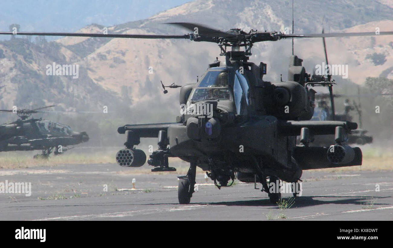 1-211 th ARB beteiligt sich an der Operation Thunder Hammer, eine Abteilung Ausbildung Veranstaltung mit 40 CAB von Kalifornien Nationalgarde, Juni 2014. Stockfoto