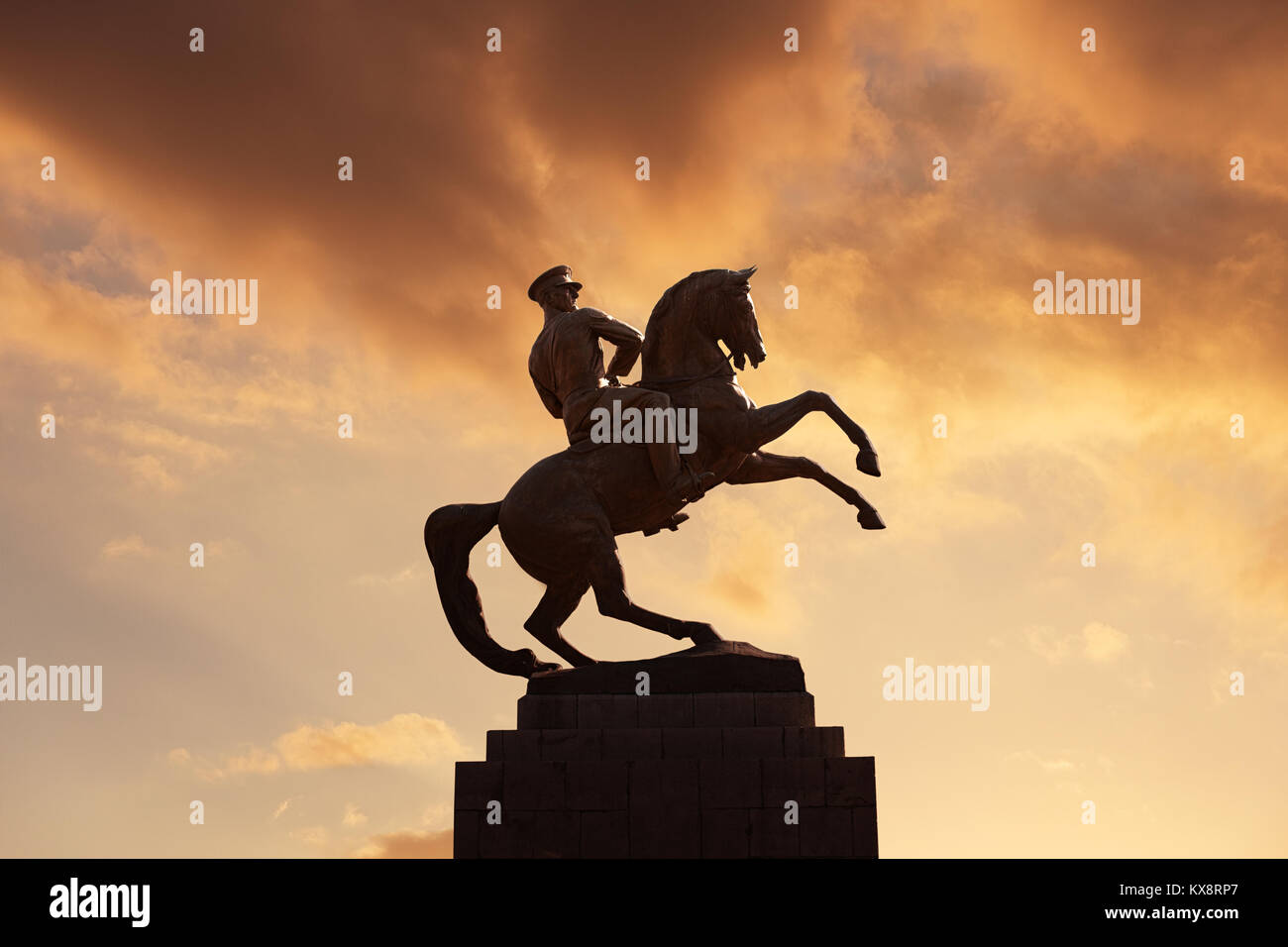 Statue von Mustafa Kemal Atatürk in Samsun, Türkei Stockfoto