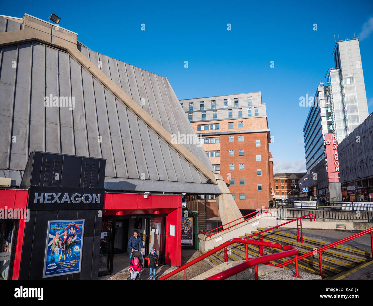 Der Sechskant, Veranstaltungsort, Reading, Berkshire, England, UK, GB. Stockfoto