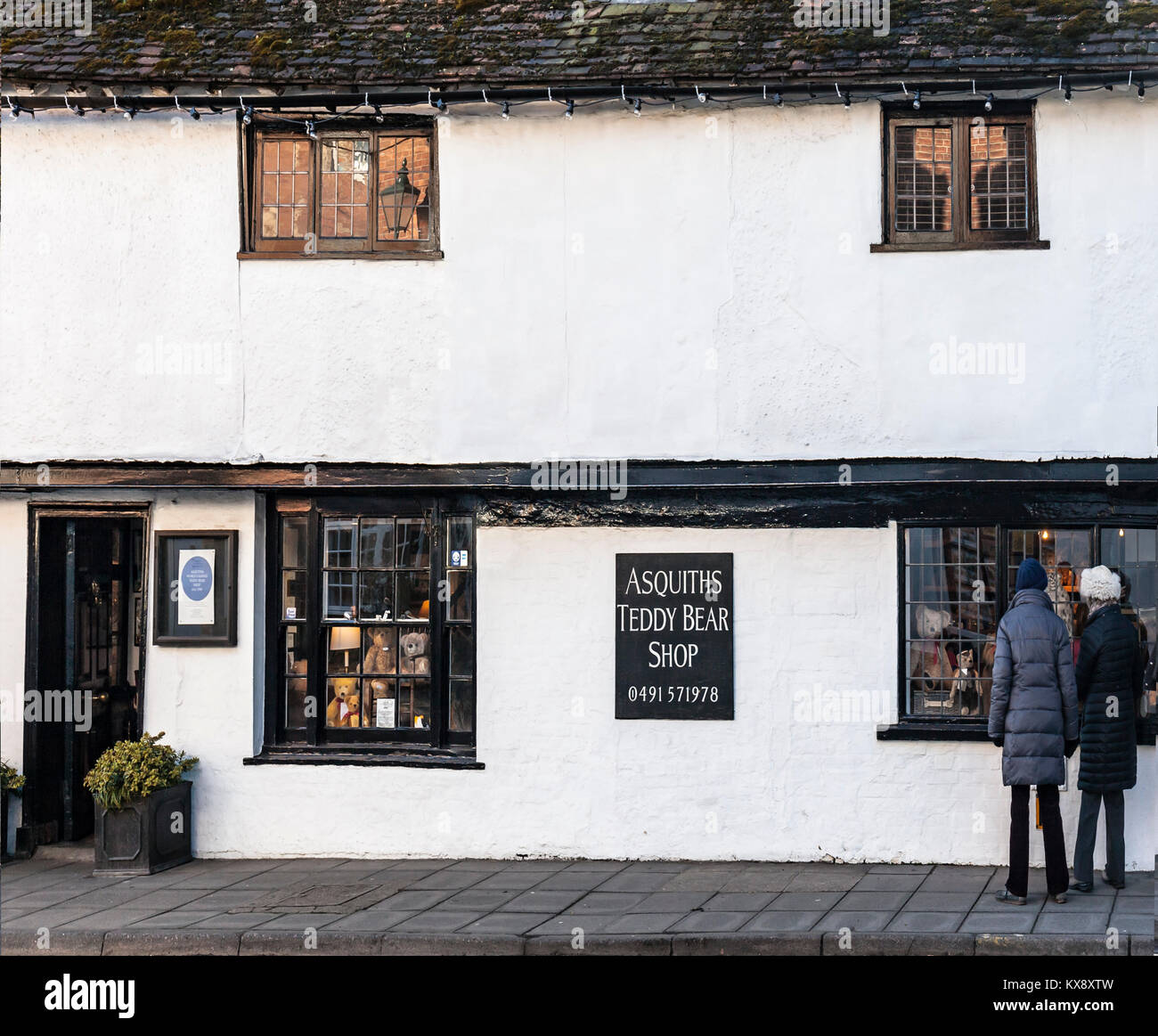 Asquiths Teddybären Shop, Henley on Thames. Stockfoto
