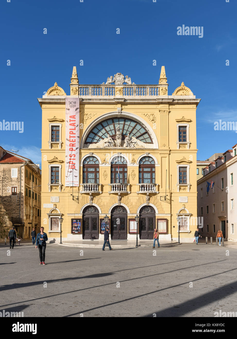 Kroatisches Nationaltheater, Split, Kroatien Stockfoto