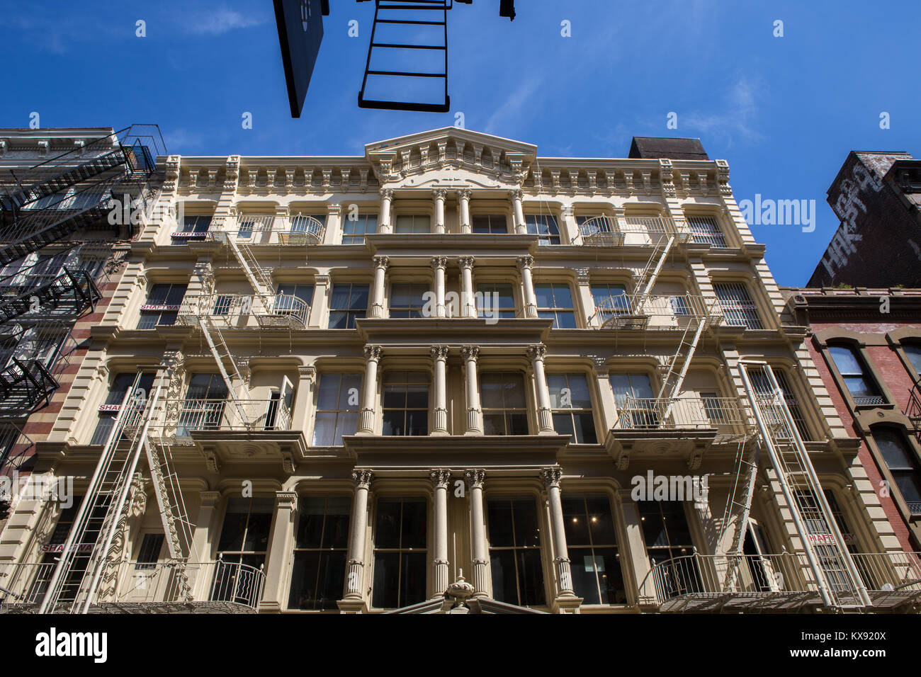 Gebäude im Viertel von Chelsea, NY Stockfoto