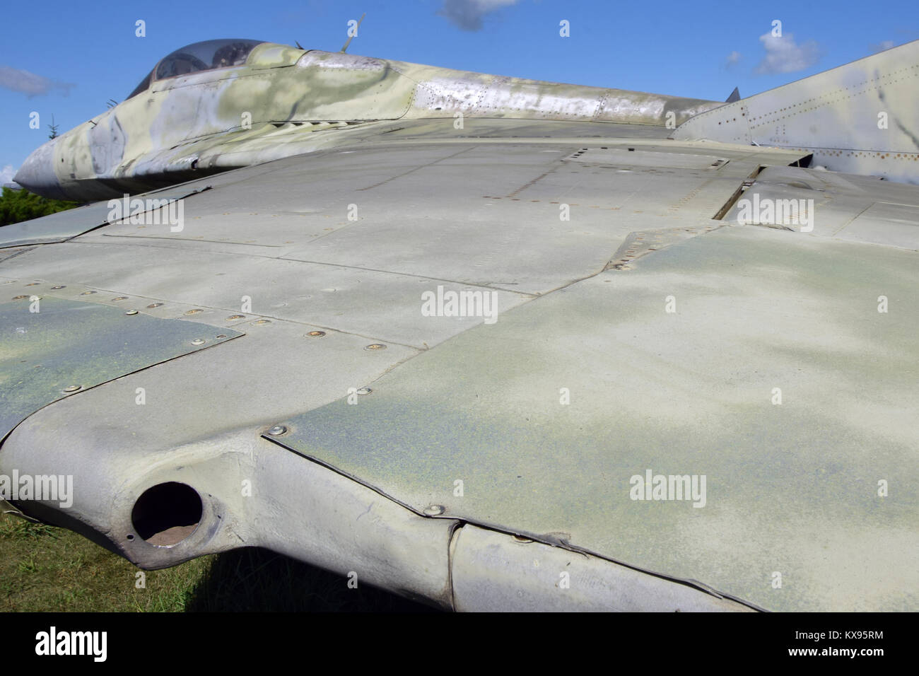 Eine Mig-29 Fighter auf Anzeige in der togliatti Museum von Technik, Oblast Samara. Stockfoto