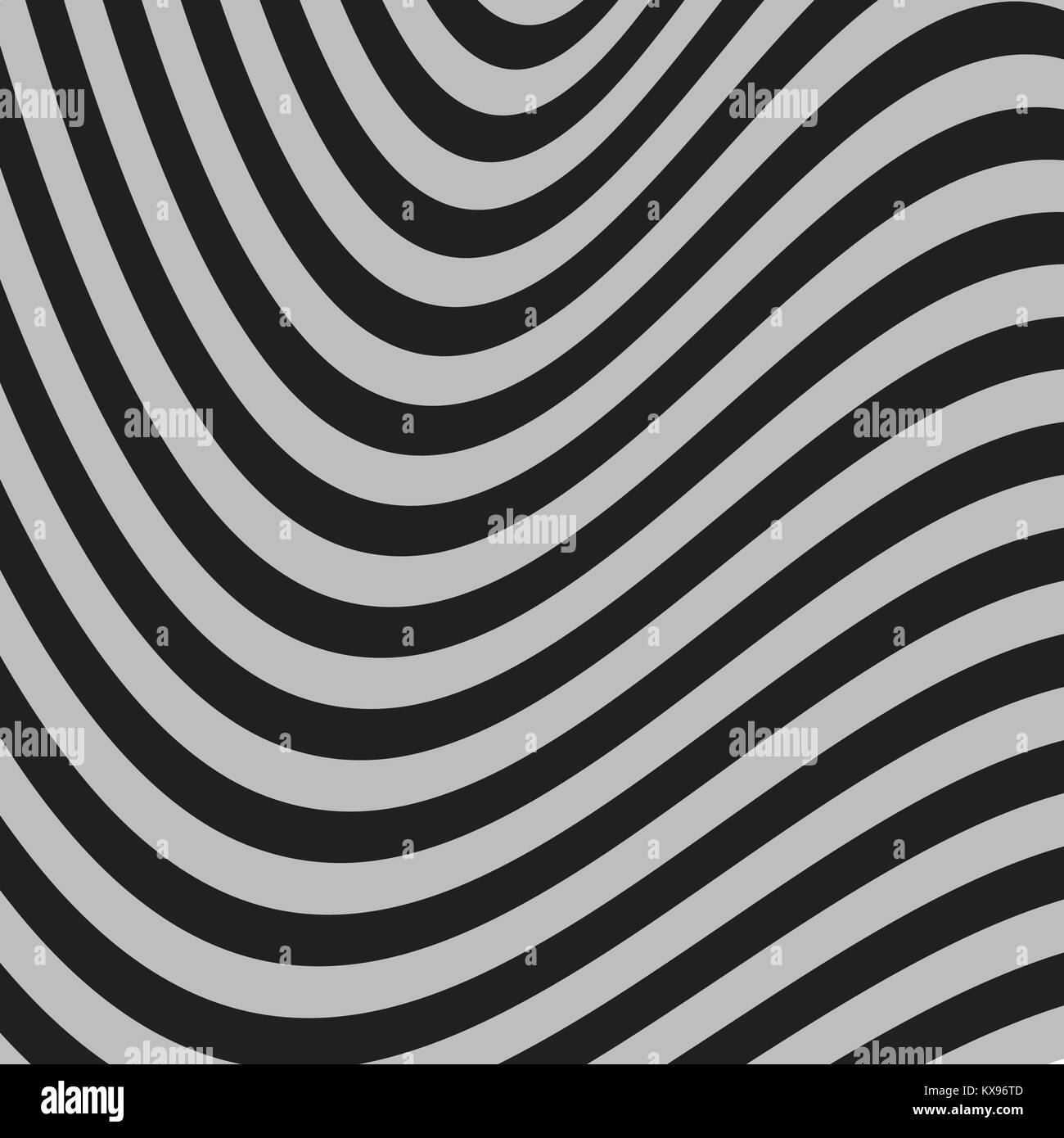 Schwarze und Weiße Abstrakte gestreiften Hintergrund. Optische Kunst 3D-Vektor Illustration. Stock Vektor