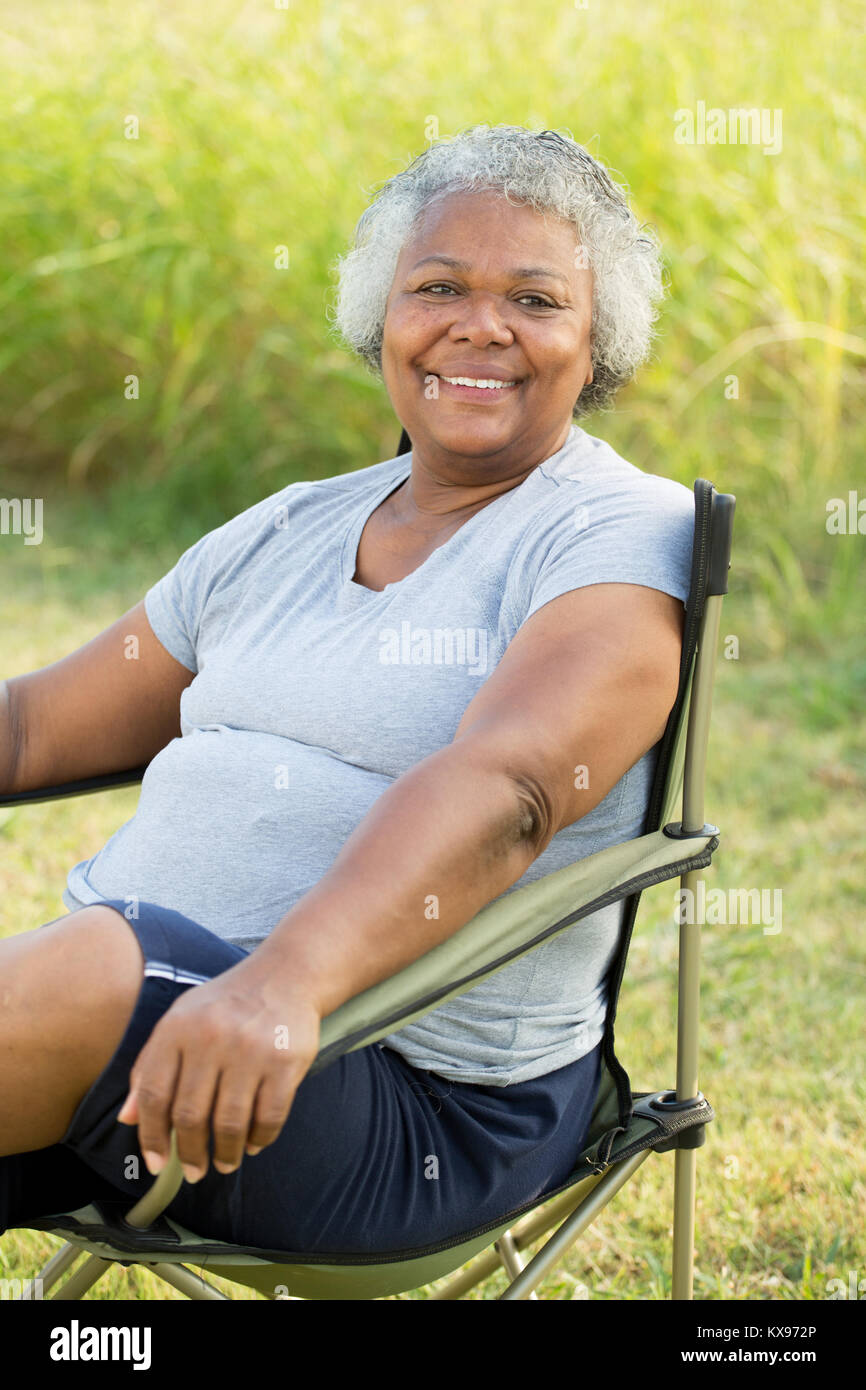 Reifen afrikanische amerikanische Frau. Stockfoto