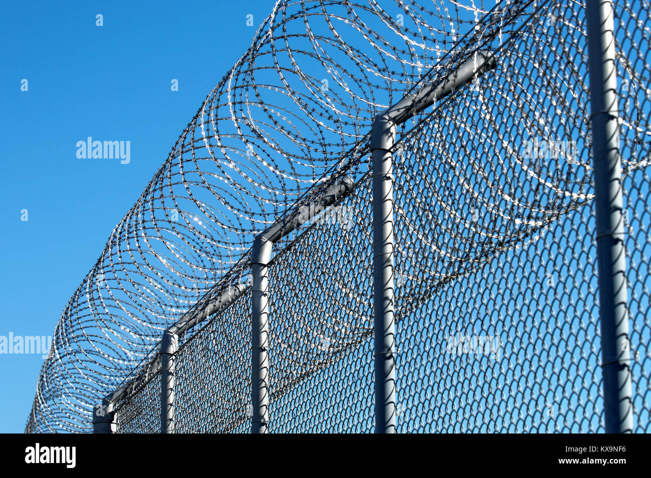 Gefängnis Stacheldraht zaun. Credit: Mario Beauregard/Alamy leben Nachrichten Stockfoto
