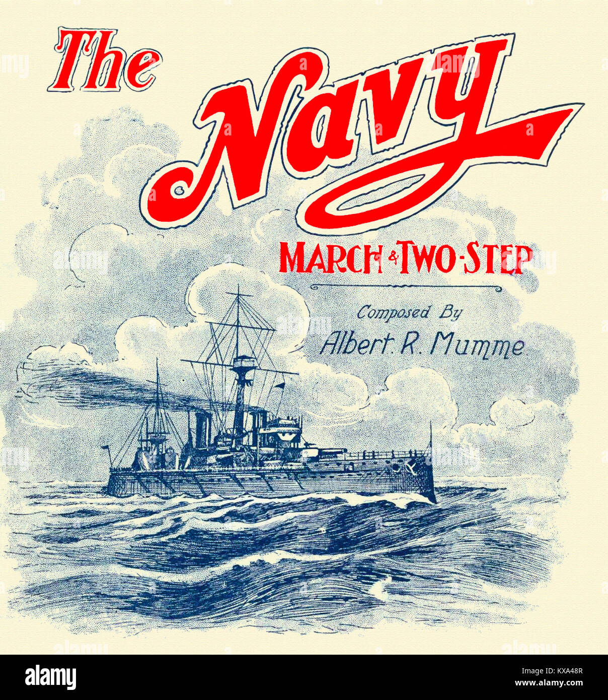 Die marine März & Verbindung Stockfoto