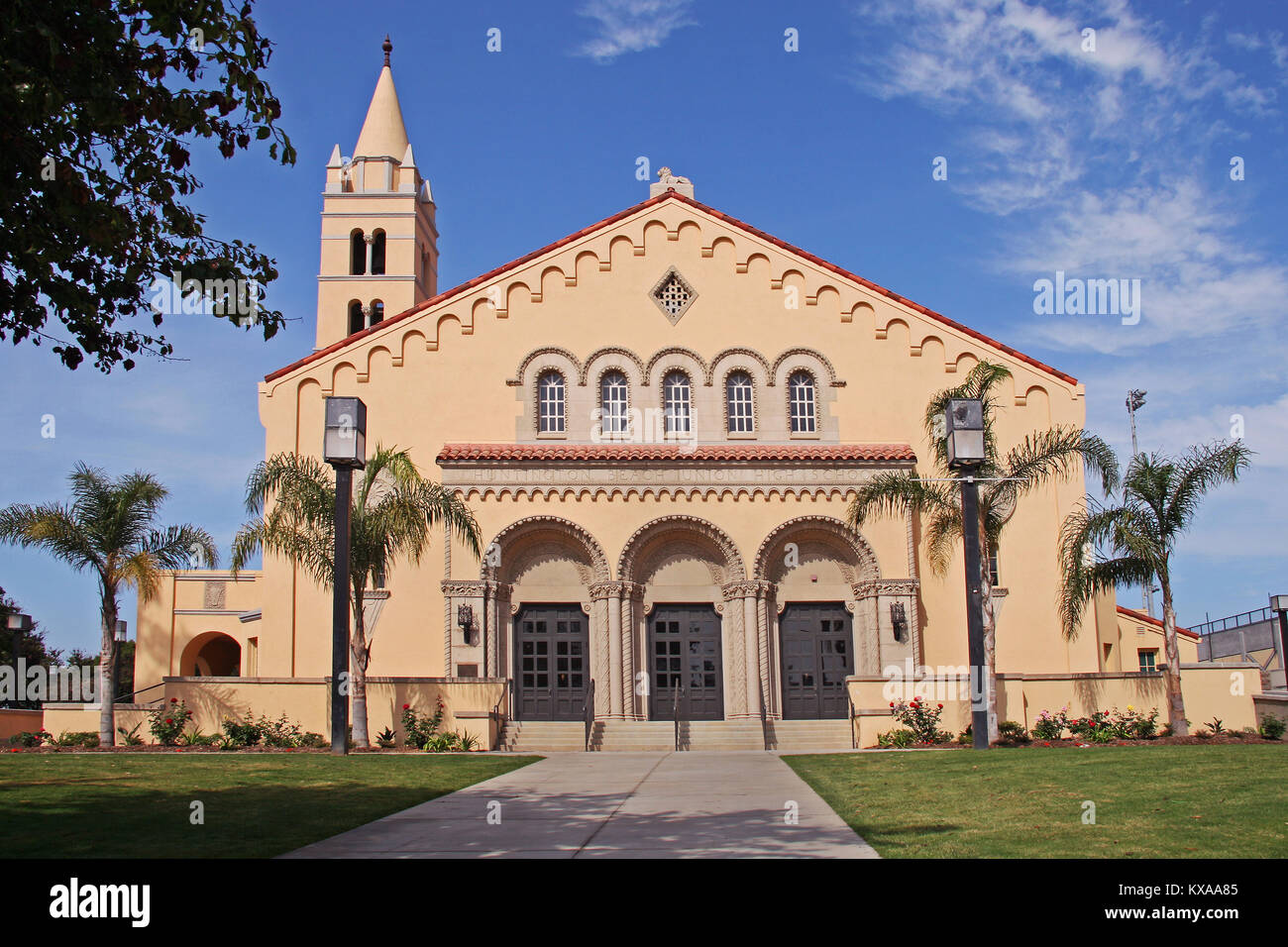 Huntington Beach Union High School, Huntington Beach CA Stockfoto