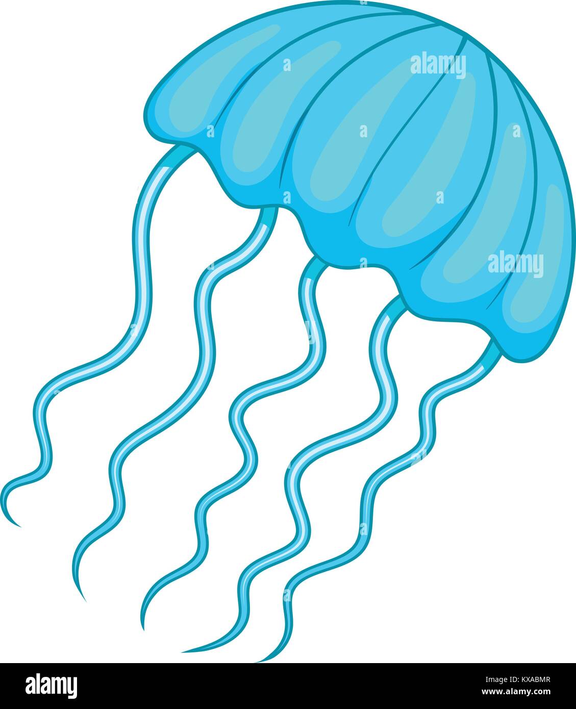 Quallen-Symbol, Cartoon-Stil Stock Vektor