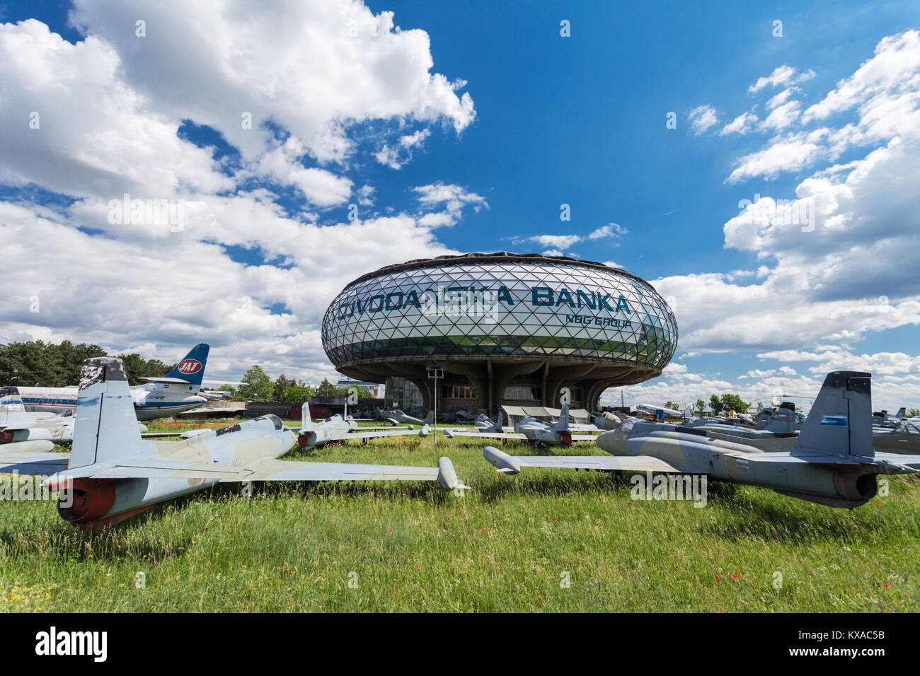 Belgrad, SERBIEN - 14. Mai: Museum der Luftfahrt auf Mai, 14, 2013, Belgrad, Serbien. Museum wurde im Jahre 1957 als die Jugoslawische luftfahrttechnische Museum gegründet. Situ Stockfoto