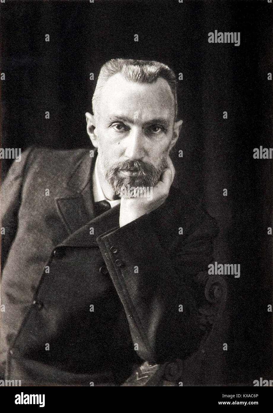 Pierre Curie, französischer Physiker, ein Pionier in der Kristallographie, Magnetismus, piezoelektrizität und Radioaktivität. Im Jahr 1903 erhielt er den Nobelpreis für Physik zusammen mit seiner Frau, Marie Curie, Marie Skłodowska-Curie, Stockfoto
